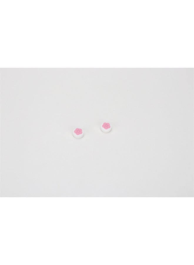 SWITCH Cat's Claw Cap NS Key Cap Handle Silicone Cap SWITCH Button Cat's Claw Cap Rocker Key Cap-Product Color:Cherry Blossom Hat-White Base Powder Flower - Image 1