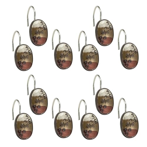 Popular Bath Shower Hooks, Miramar Collection, Multicolor - Image 4