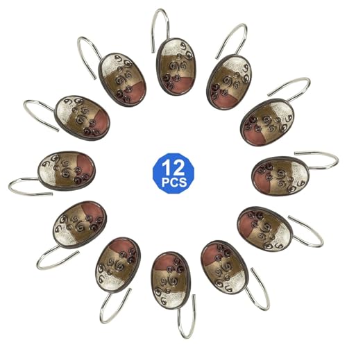 Popular Bath Shower Hooks, Miramar Collection, Multicolor - Image 5
