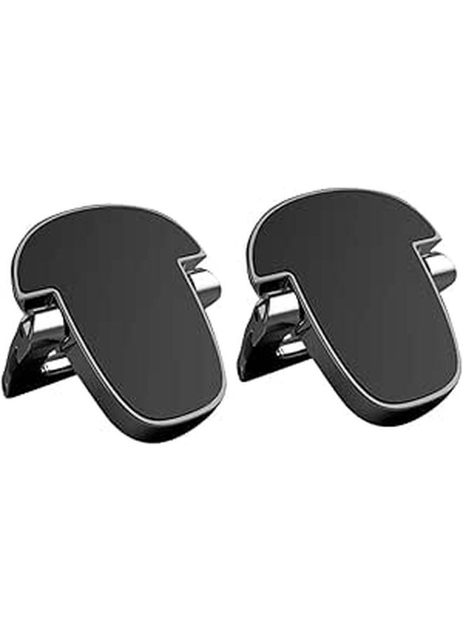 Black Ergonomic Laptop Cooling Stand Portable Heat Dissipation Notebook Holder - Image 1