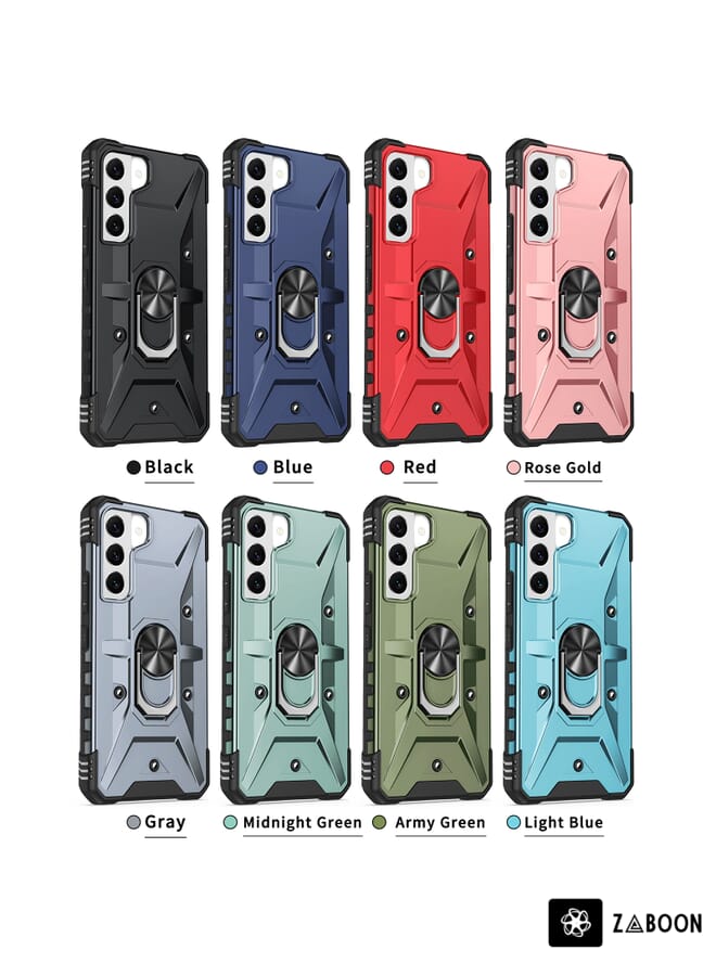 Green Tiger For Samsung Galaxy S21 5G Ring Holder Phone Case(Grey) - Image 2