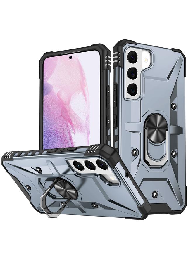 Green Tiger For Samsung Galaxy S21 5G Ring Holder Phone Case(Grey) - Image 1