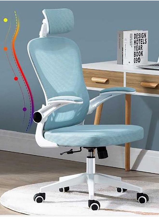 Arabest - Gaming Chair Adjustable Mesh Staff Chair, Ergonomic Chair, Conference Chair, Comfortable And Sedentary Computer Chair, Home Office Chair Pink - Image 1