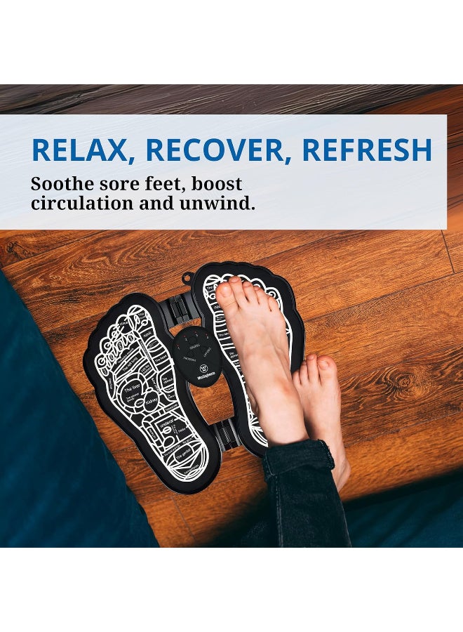 Westinghouse EMS Foot Massager Pad | Foldable, Rechargeable Circulation & Pain Relief Device | Portable Foot Relaxation for Home, Office & Travel - Image 4