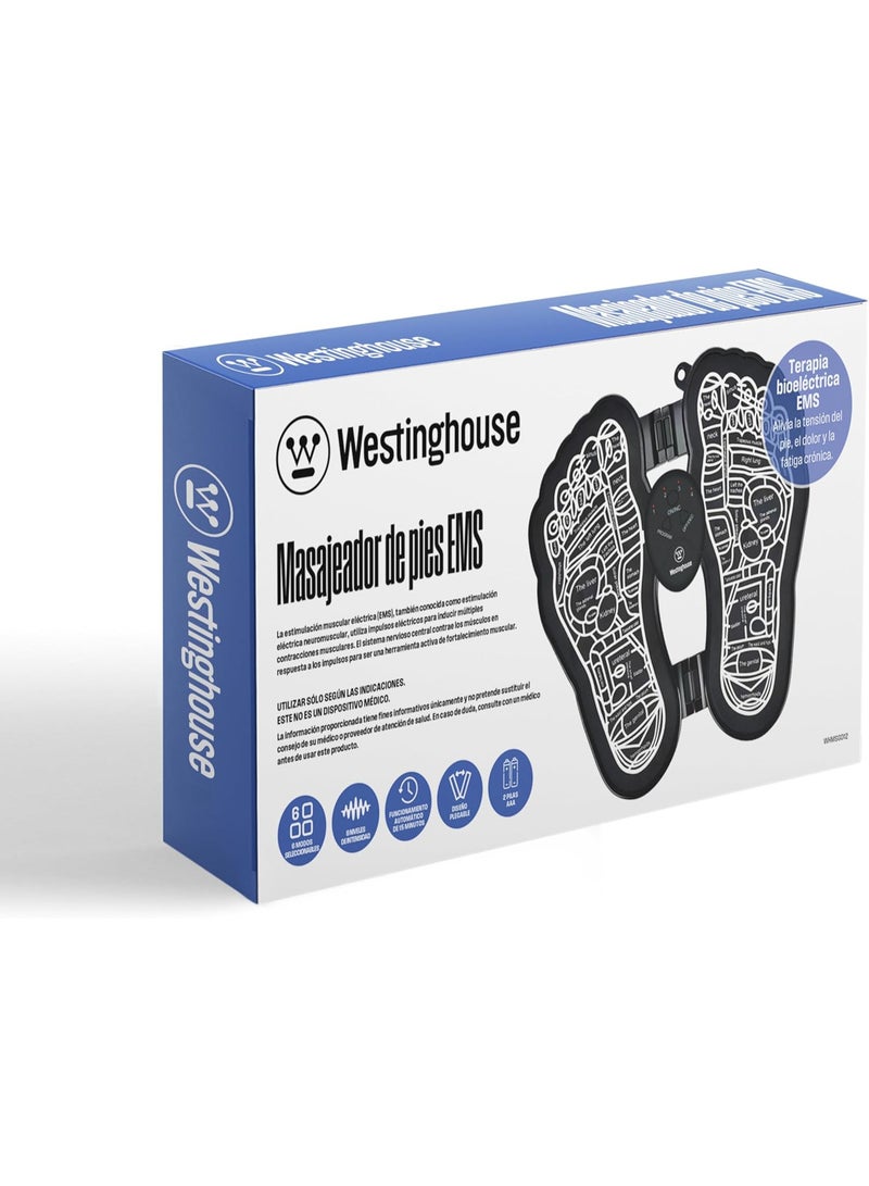 Westinghouse EMS Foot Massager Pad | Foldable, Rechargeable Circulation & Pain Relief Device | Portable Foot Relaxation for Home, Office & Travel - Image 2
