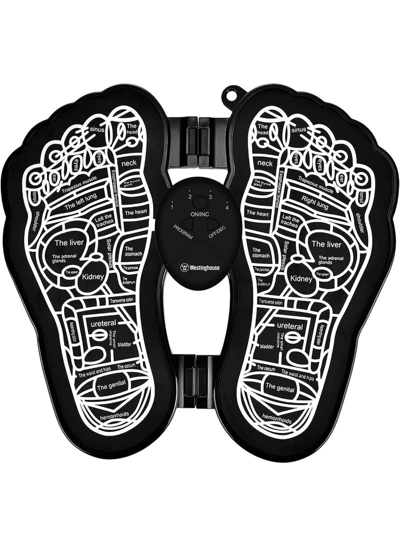 Westinghouse EMS Foot Massager Pad | Foldable, Rechargeable Circulation & Pain Relief Device | Portable Foot Relaxation for Home, Office & Travel - Image 1