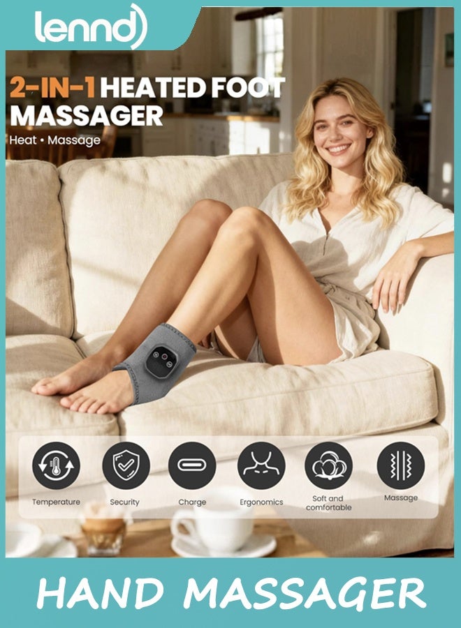 لينند تدليك القدم 2-في-1 لف الاحترار - استرخ وتجديد تدليك القدم والكاحل مع 3 أوضاع و 4 مستويات حرارة ، محمولة للمنزل أو السفر 2pack - Image 2