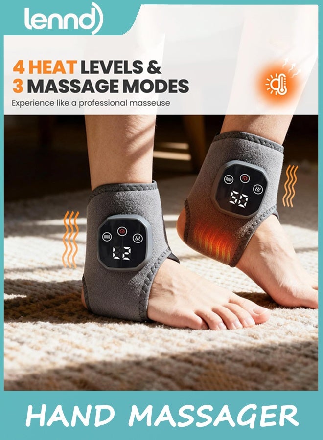 لينند تدليك القدم 2-في-1 لف الاحترار - استرخ وتجديد تدليك القدم والكاحل مع 3 أوضاع و 4 مستويات حرارة ، محمولة للمنزل أو السفر 2pack - Image 3