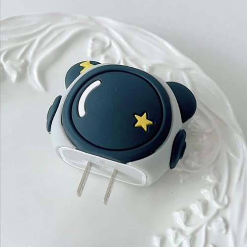 Like Star® Silicone Cartoon 3D Design Protective Case Compatible with Samsung Galaxy 25W USB-C Power Adapter Charger, Protective Cover For Cute Pattern 360° Full Protection Cover 4in1 (Cute Astro) - Image 3