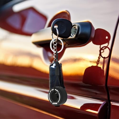 SQUISHCO 2Pcs F1 Keychain, Key chain for car, Durable F1 Keychain for Men, Unique F1 Car Key Chain Gifts for Racing Enthusiasts, Car Accessories for Daily Use (Black and White) - Image 2