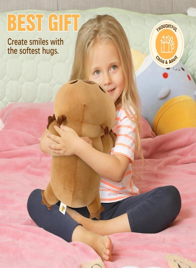 Onsoyours Original 13.8"|1.8 Pound Weighted Stuffed Animals, Cute Weighted Positive Capybara Plush Pillow Toy Soft Weighted Capybara Plushies Gift for Kids Adults - Image 5