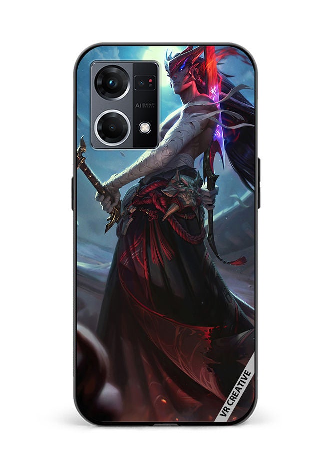 VR CREATIVE Protective Case Cover For Oppo Reno8 4G Yone League Of Legends Design Multicolour - Image 1