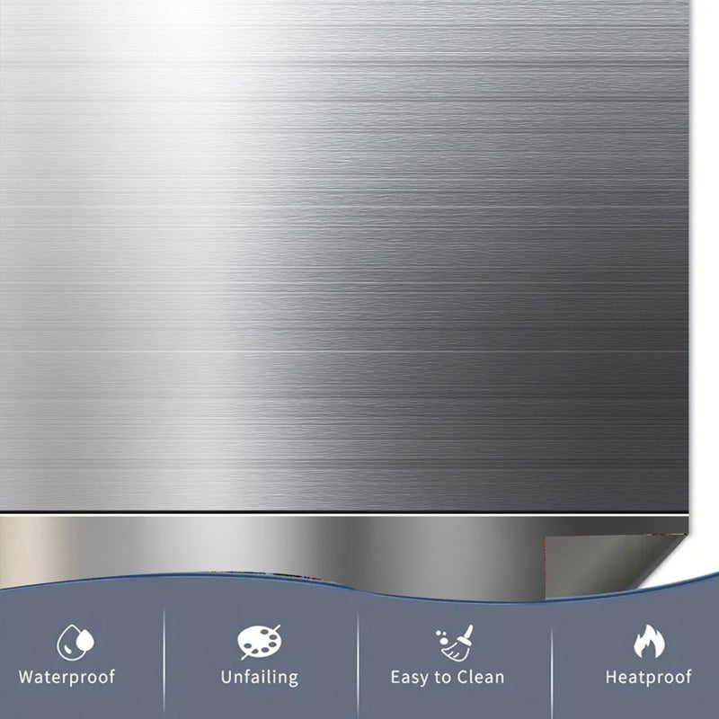ملصق فينيل مقاوم للحرارة لغطاء غسالة الأطباق بقياس 23.03 × 25.59 بوصة، تصميم بسيط لألواح الأجهزة، مجموعة من 1 قطعة - Image 5