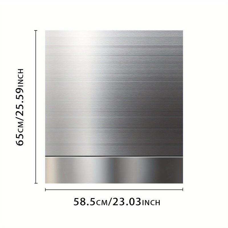 ملصق فينيل مقاوم للحرارة لغطاء غسالة الأطباق بقياس 23.03 × 25.59 بوصة، تصميم بسيط لألواح الأجهزة، مجموعة من 1 قطعة - Image 3