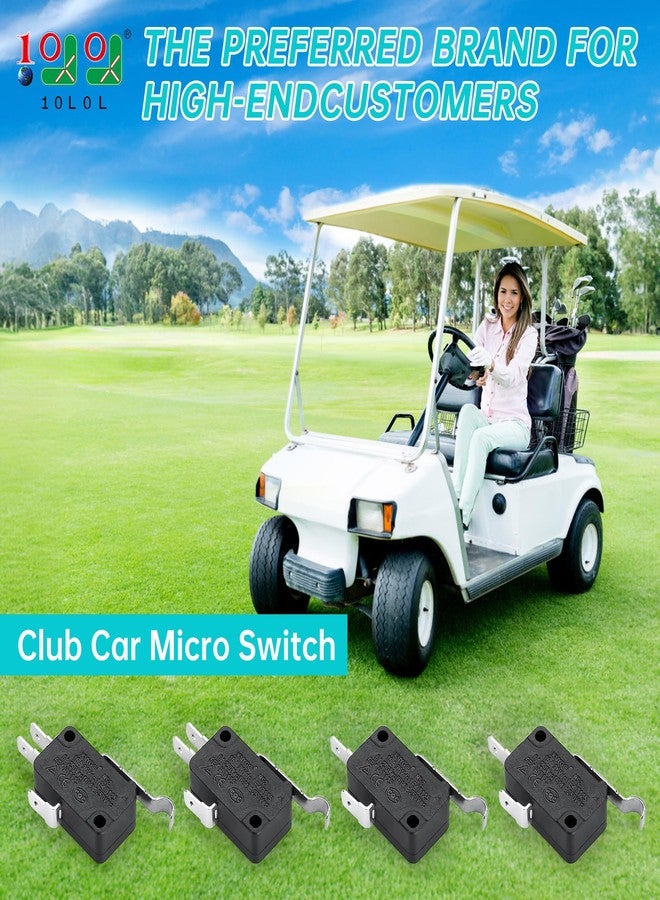 10L0L 4 Pack Golf Cart Micro Switch 2 & 3 Prong for Club Car DS Precedent OEM # 1014807,1014240, 1014805 - Image 2