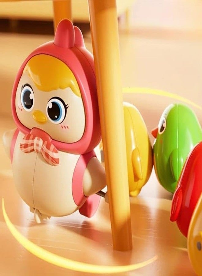 ADEMNEX Cute Wind-Up Duck Toy for Kids, Manual Clockwork Walking Duck, Colorful Cartoon Animal Toy for Toddlers & Children (Multicolor) - Image 4