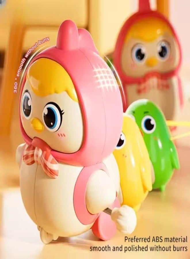ADEMNEX Cute Wind-Up Duck Toy for Kids, Manual Clockwork Walking Duck, Colorful Cartoon Animal Toy for Toddlers & Children (Multicolor) - Image 5