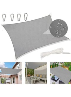 Sun Shade Sail, Sun Shade Sail Canopy UV Block Awning, Sun Sail Rectangular, Sail Shade PES UV Protection, Sun Sail Weatherproof, 3 x 4m