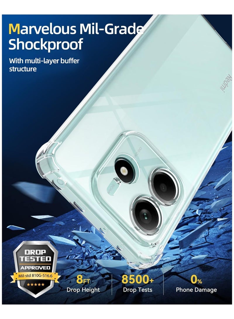 Xiaomi Redmi Note 14 5G Case Cover Soft Clear TPU Case Lightweight Shock Protective Cover with Camera Protection for Redmi Note 14 5G - Image 3
