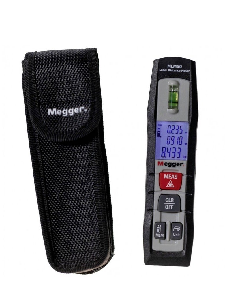 Megger MLM50: Compact 50m Laser Distance Meter