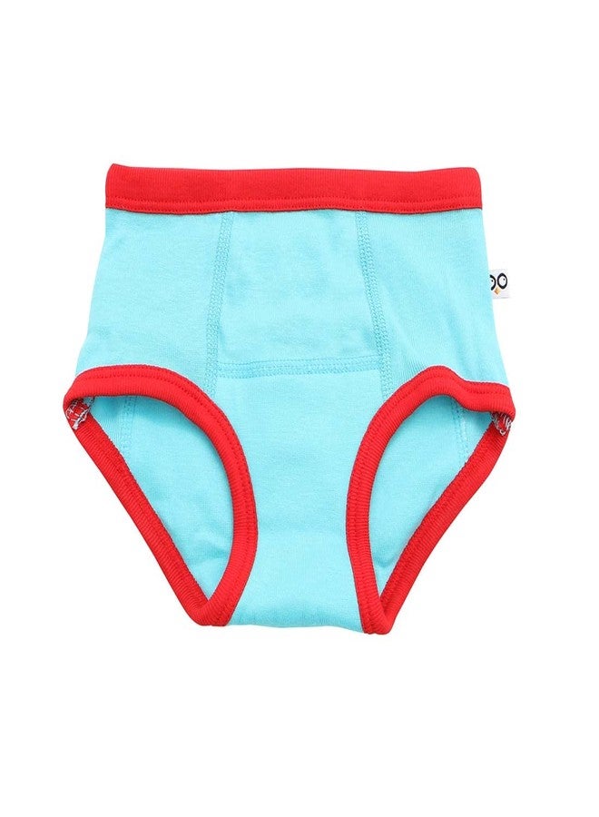 ZOOCCHINI Toddler 3-Pack Potty Training Pants - Soft Organic Cotton Underwear with Absorbent Padding and Fun Designs, Ocean Pals, 3-4 Years - Image 5
