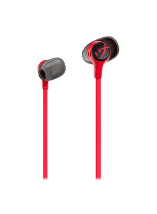 HyperX Cloud Earbuds II (Flame Red) Gaming Earbuds 14mm Driver Unit | 90° Anti-Tangle Plug | 4-Size Ear Tip Set - view 2
