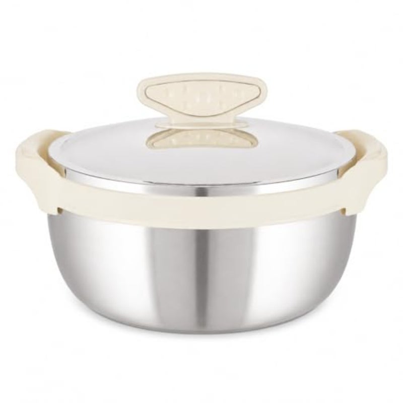 UTC MS1379 MAGNUS STEEL HOTPOT 3PC SET IVORY - SMALL 1500/2000/2500 for home cooking, stainless steel, ivory, triple-layer base - Image 4