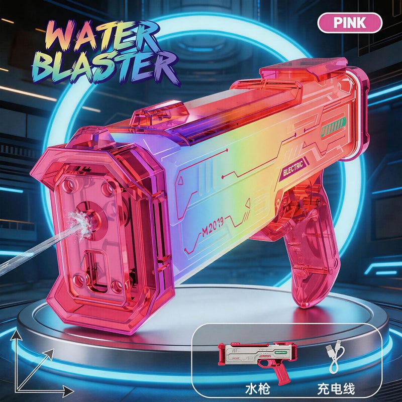 Colorful Electric Water Gun with Lights and Sound, Pulse Water Blaster Toy - Image 5