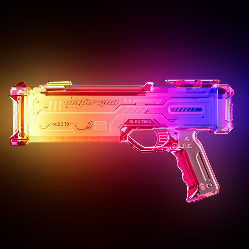 Colorful Electric Water Gun with Lights and Sound, Pulse Water Blaster Toy - Image 3