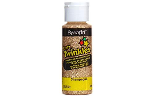 DecoArt Craft Twinkle Paint, 2-Ounce, Champagne - Image 3