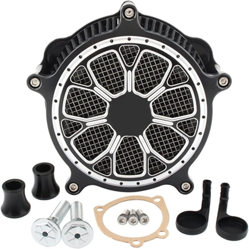 QASULER Venturi Cut Air Filter for Harley Motorcycles - Image 1