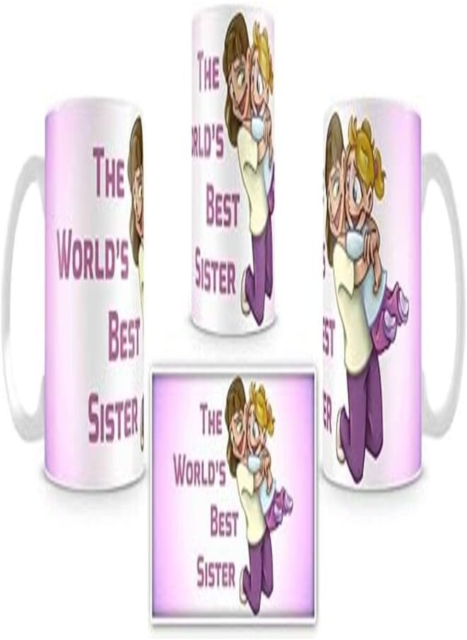OR - The Worlds Best Sister Mug - Image 1