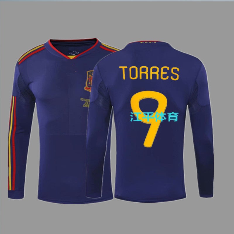 Vintage Jersey Football Jersey Classic Retro Version Spain Libya Harvey Iniesta Torres Jersey - Image 1