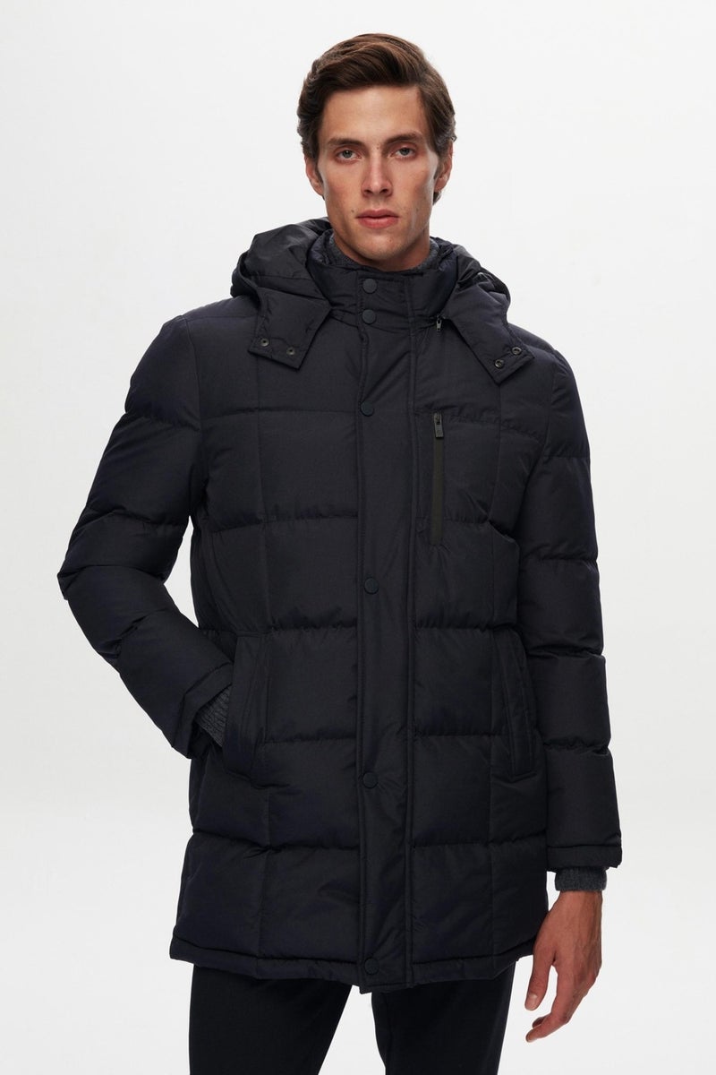 D'S DAMAT Ds Damat Regular Fit Navy Blue Coat - Image 1