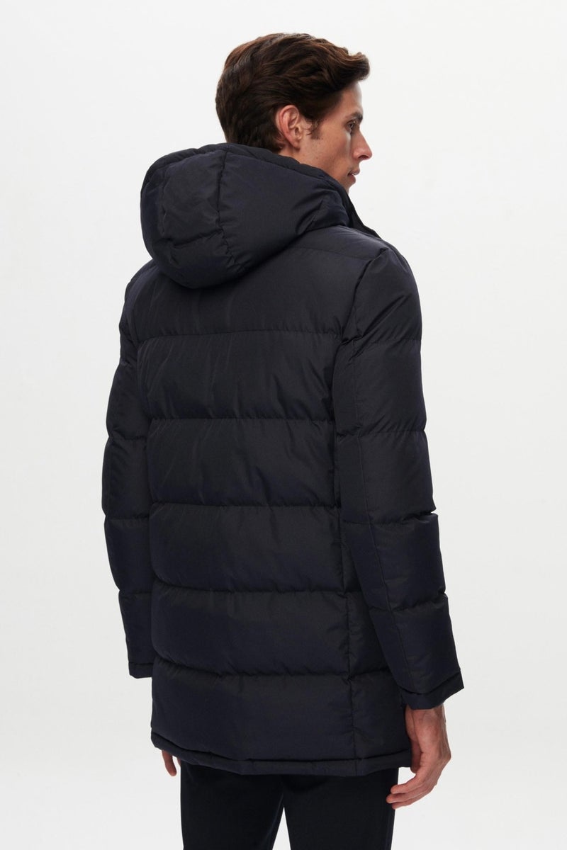 D'S DAMAT Ds Damat Regular Fit Navy Blue Coat - Image 4