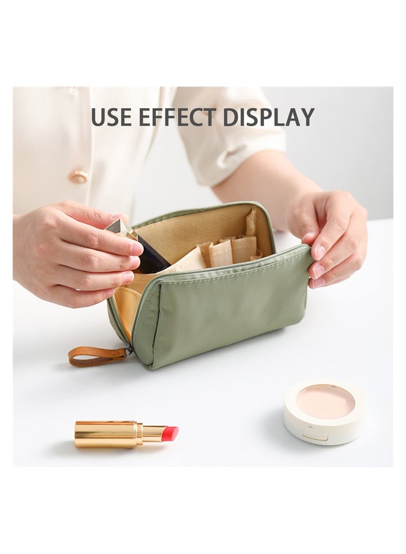 SYOSI Travel Makeup Bag, Cosmetic Bag Waterproof Portable Makeup Case Organizer Toiletry Bag Makeup Box for Skincare with Handle Makeup - Image 2