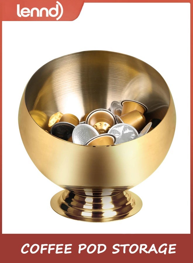 LENND Coffee Pod Holder-Coffee Pod Storage-K Cup Holder-Espresso Pod Holder-Coffee Pod Organizer（GOLD） - Image 1