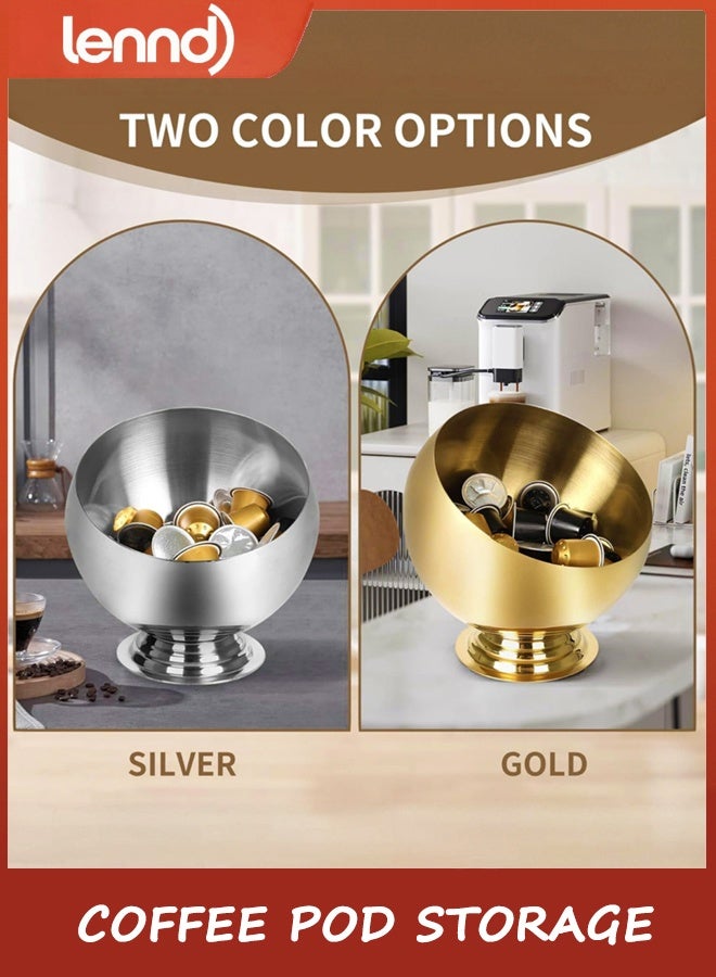 LENND Coffee Pod Holder-Coffee Pod Storage-K Cup Holder-Espresso Pod Holder-Coffee Pod Organizer（GOLD） - Image 3