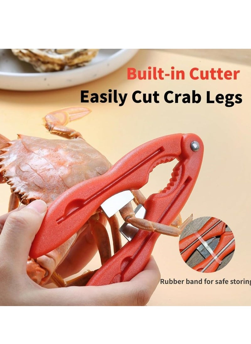 Oasisgalore - 2 Pack Multifunctional Crab & Lobster Crackers Set, Durable Seafood Tools with Picks, Portable Claw Crackers. - Image 1
