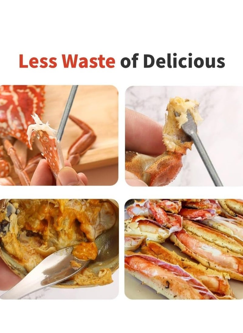 Oasisgalore - 2 Pack Multifunctional Crab & Lobster Crackers Set, Durable Seafood Tools with Picks, Portable Claw Crackers. - Image 1