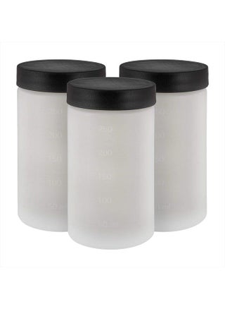 C3-11 Sunless DHA Spray Tanning Solution Cups with Lids (Pack of 3) - 8.5 oz (250ml) Plastic Cups Fit Belloccio Model G11 Metal Turbine Spray Tanning Applicator Gun - Replacement Jars, Stora - pzsku/Z6173A7417BC13E4BCB61Z/45/_/1686408151/b27ee563-ccbf-4e20-9614-363b4c6e0a83