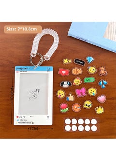 Acrylic Stand Keychain Kpop Photo Card Holder 2# large standing card set 20 small expression double-sided dot glue