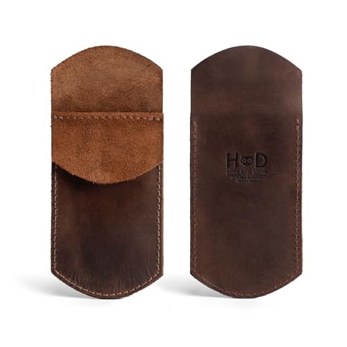 Hide & Drink, Pocket Protector, Pencil Pouch, Pen Holder for Shirt Pockets, Lab Coats, Backpacks, Office & Work Essentials, Full Grain Leather, Handmade, Bourbon Brown - Image 2