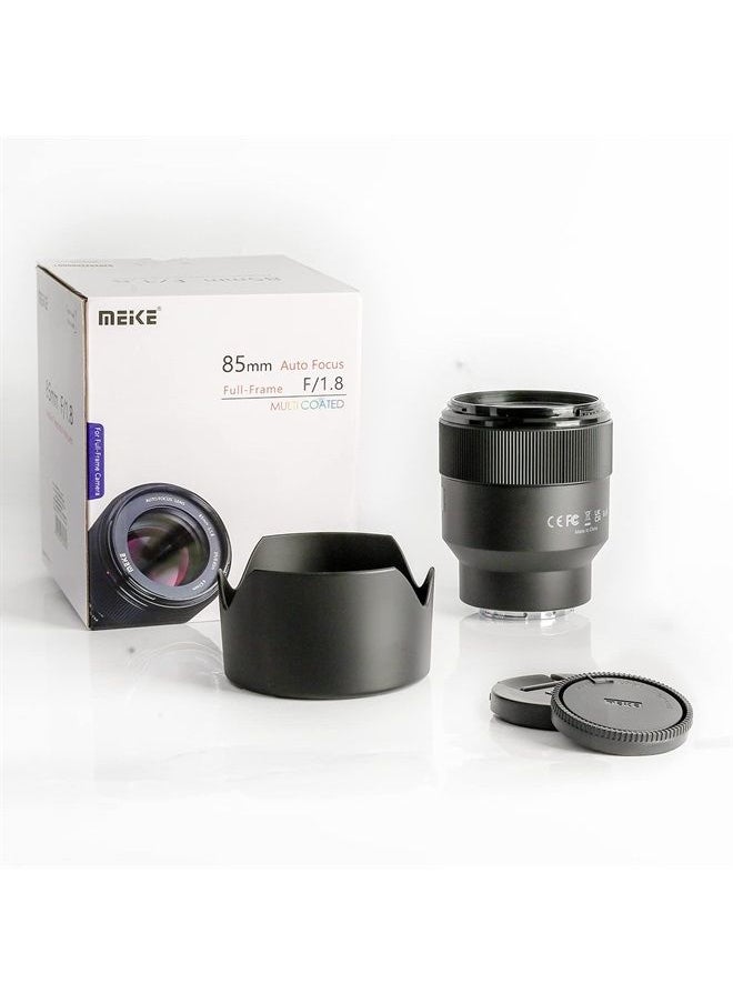 Meike - 85mm F1.8 Full Frame AF STM(A Stepping Motor) Lens Large Aperture Auto Focus Medium Telephoto Fixed Prime Portrait Lens for Sony E Mount Mirrorless Cameras A9 A7III A7II A7 A7R3 A7R4 - Image 1