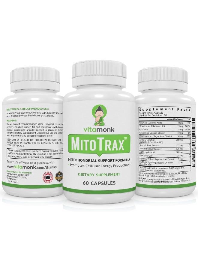 VitaMonk - Mitotrax™ Bio-Enhanced Mitochondrial Supplement - Image 1