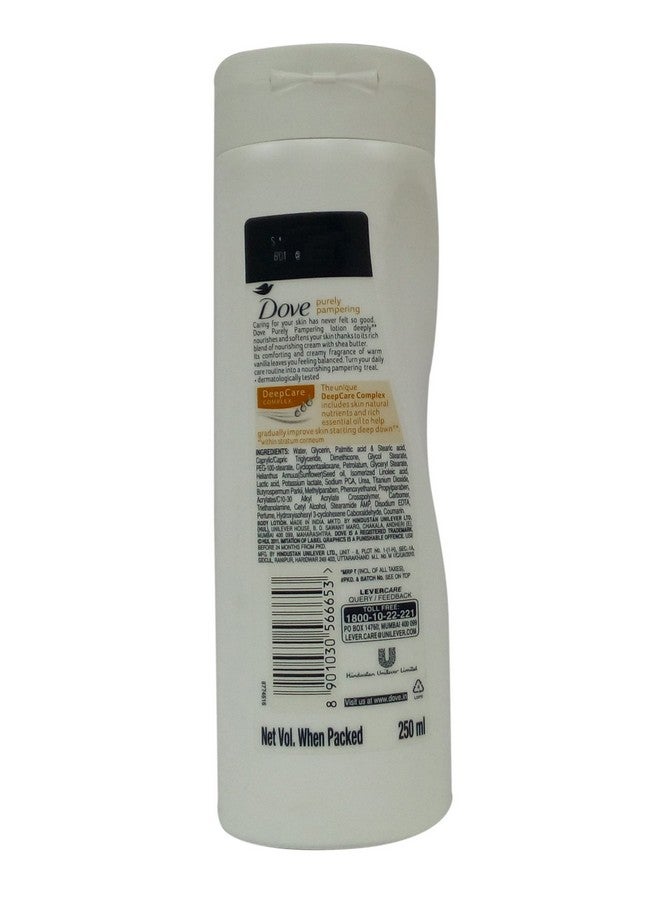 Dove لوشن دوف بيوتي بامبرينغ المغذي مع زبدة الشيا والفانيليا الدافئة، زجاجة 250 مل - Image 2