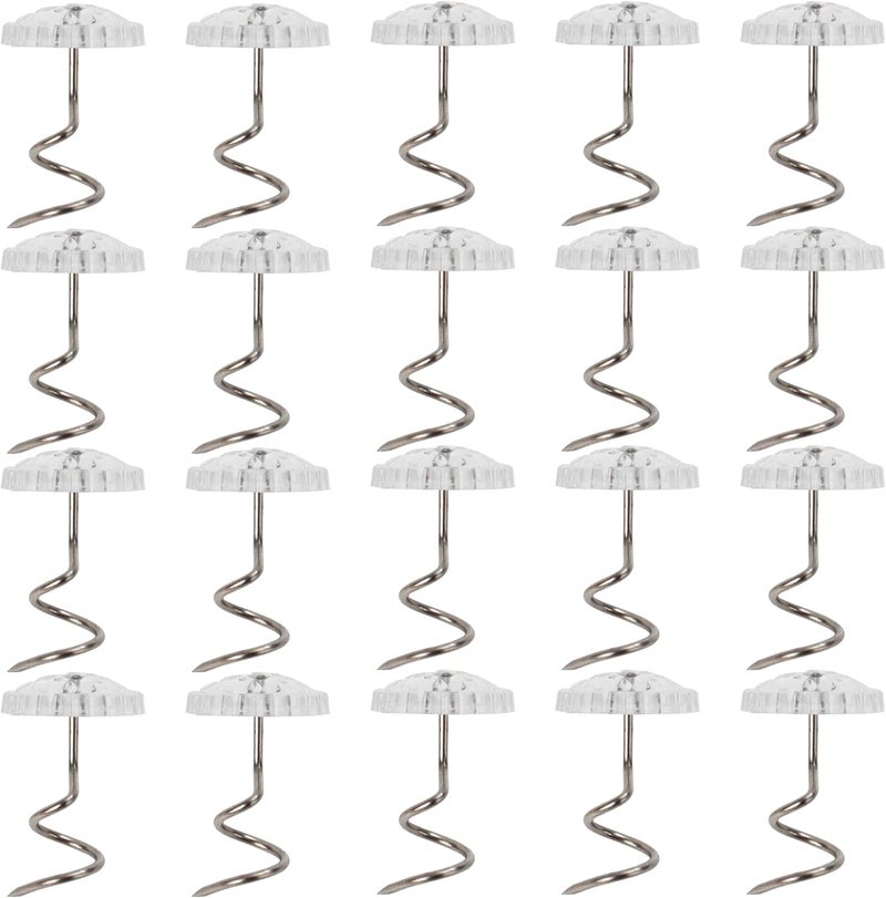 CANWUPON Upholstery Tacks & Bed Skirt Pins with Twist Design - No-Slip Fabric Holders for Furniture Upholstery, Sofa Covers, Headliners & Bedding Accessories - Image 2
