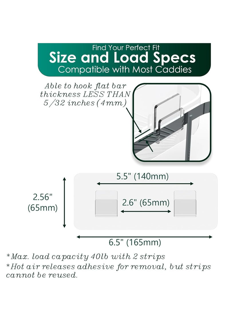 إسكدنيا منظمة حمام 6 قطع أدوات تنظيم حمام الأستحمام حامل الصابون اللزجة الداخلية الشرفة البدائلة المنحنية الرئس والقراميد الجدارية السلال والشكل المدمج المثبتة - Image 2
