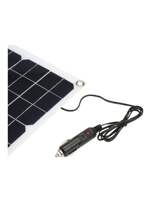 Loquat Solar Power Charging Panel With Car Charger Black 420x280mm - Image 5