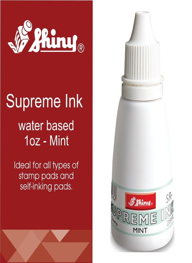 Shiny Supreme Ink for Self Inking Stamp (Mint 28 ml) - Image 2